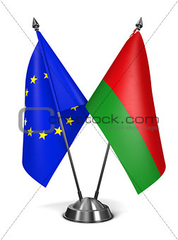 EU and Belarus - Miniature Flags.