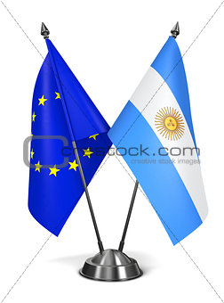 EU and Argentina - Miniature Flags.