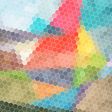 bright abstract pattern polygons