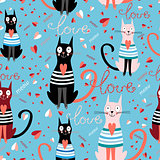 pattern in love cats