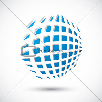 Abstract icon, 3d vector symbol