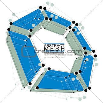Abstract vector background, modern style technology and science 
