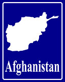 silhouette map of Afghanistan