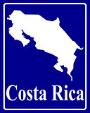 silhouette map of Costa Rica
