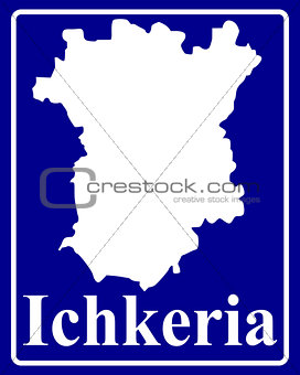 silhouette map of Ichkeria
