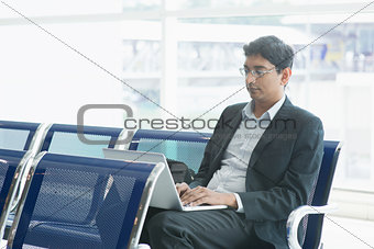 Indian business man at airport