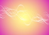 Blurred bright vector waves