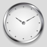 Abstract metallic vector clock design