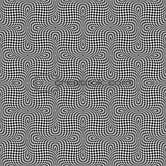 Design seamless monochrome checkered background