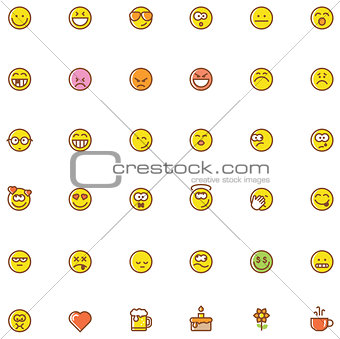 Smiley icon set