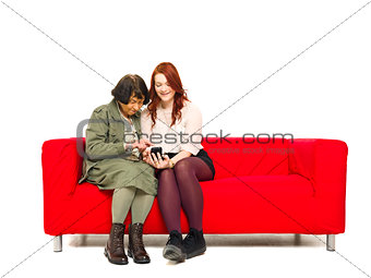 Couple with telephone