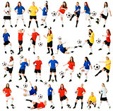 Female soccer players