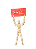 Doll with Sale Sign