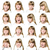 Young girl collage