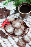 Chocolate crinkles cookies