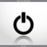 Vector on off switch web flat icon