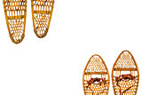 snowshoes abstract