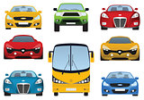 Cars collection (front view)