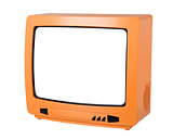 Orange TV isolated