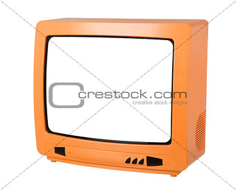 Orange TV isolated