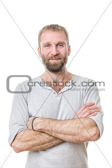 bearded man casual