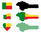 map of Benin