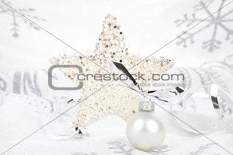 Christmas background silver.