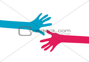 hands together