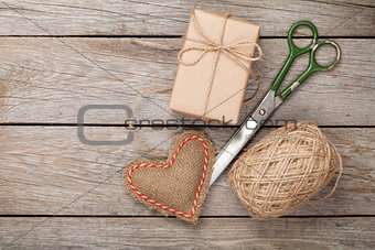 Valentines day gift wrapping
