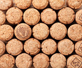 Champagne corks texture