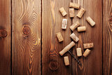 Wine corks and corkscrew