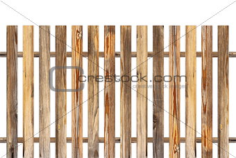 wood fence made from old planks