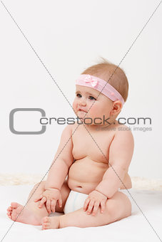 grinning infant baby