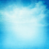 Blue sky and clouds abstract illustration