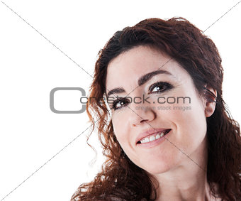 Brunette Woman Smiling