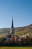 Church in the Swiss Alps