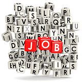 Job with puzzle background