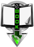 E-Book Symbol with Tablet Computer