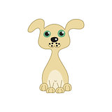 Vector illustration of funny doggy