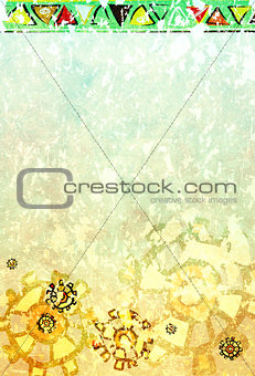 Background with ethnicity ornaments