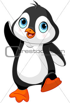 Cartoon baby penguin 