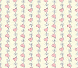 Seamless pattern with hearts. Valentines Day background