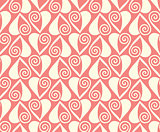 pink hearts seamless pattern valentines background