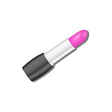 Pink lipstick with shadow