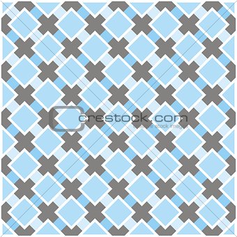 Tile vector blue, white and grey pattern