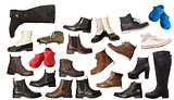 Large Group of isolated shoes