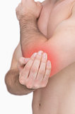 Pain in an elbow