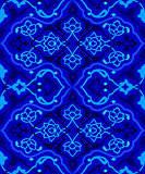 blue artistic ottoman seamless pattern series fifty sixty two