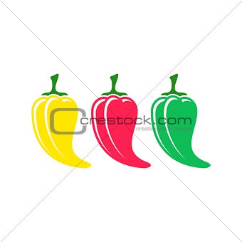 Chilli pepper icons