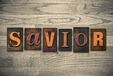 Savior Concept Wooden Letterpress Type